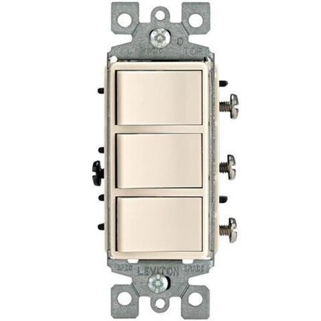 Leviton 1755-T LA Combo DEC 3SW SP 15A120VAC